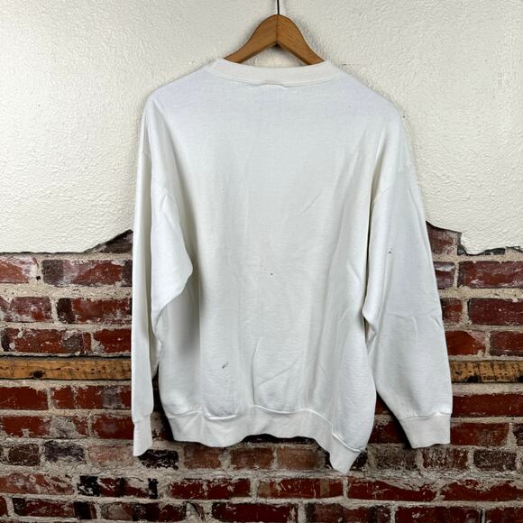 Vintage Tennessee Lady Vols Sweatshirt XL White Crewneck Basketball NCAA USA - Picture 13 of 15